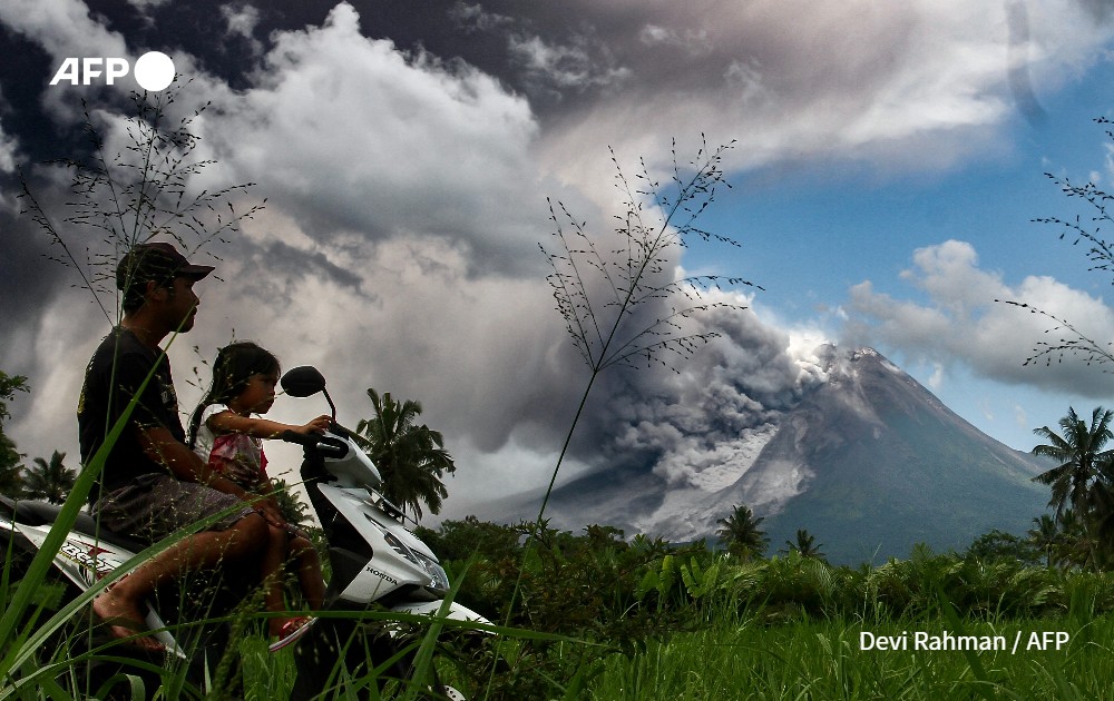 AFP photo by Devi Rahman - Mount Merapi, Indonesia